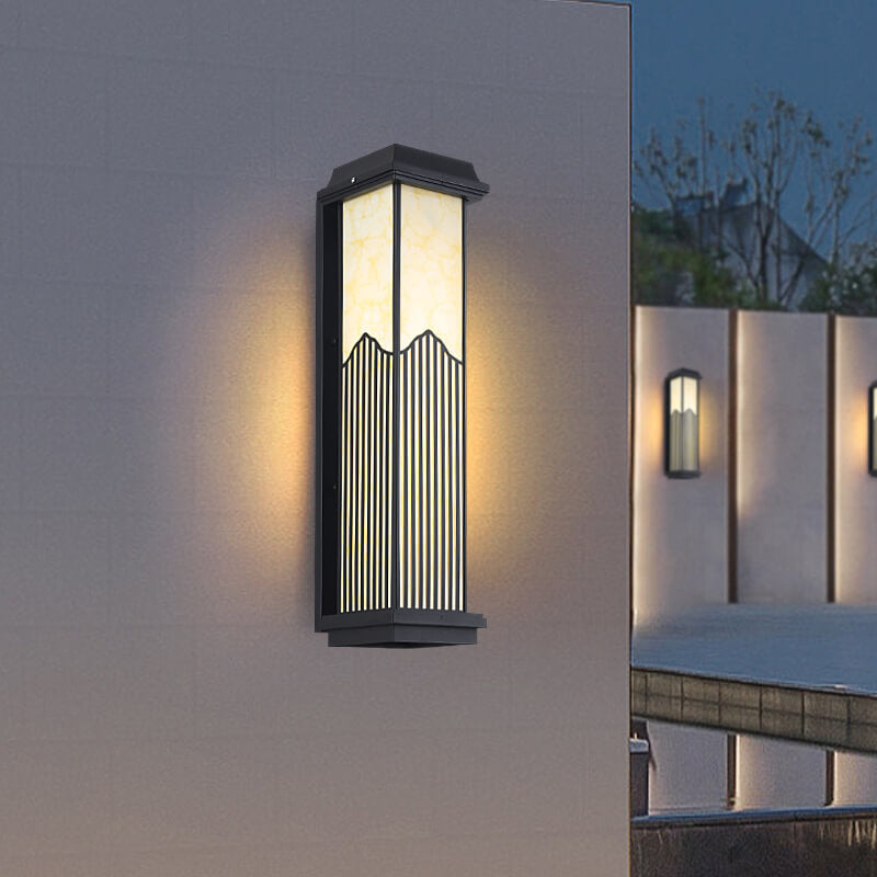 Aluminum Rectangular Column Outdoor Light