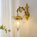 Court Lantern Brass Crystal Wall Lamp