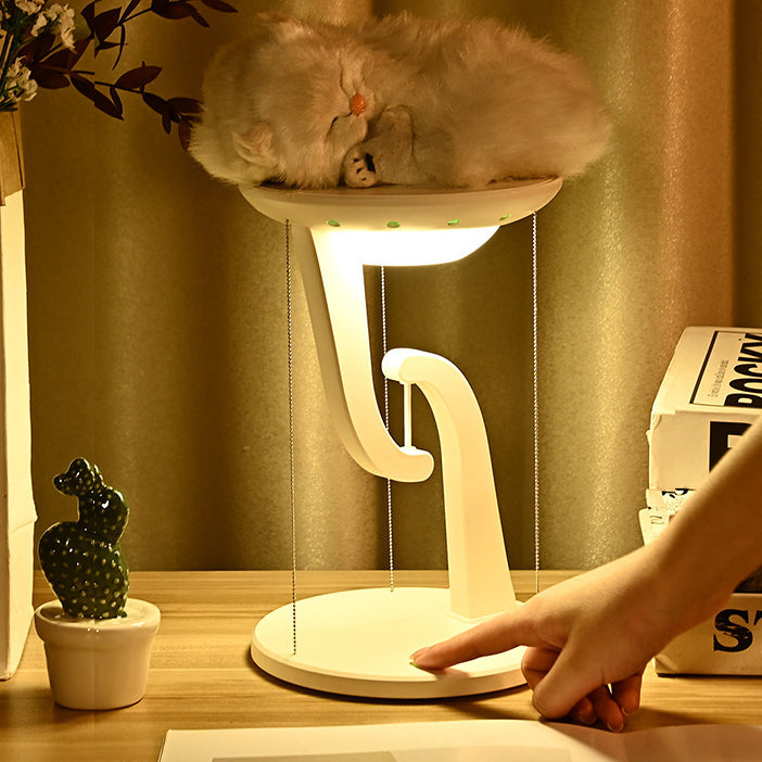 Round Suspended Plastic Bedroom Table Lamp