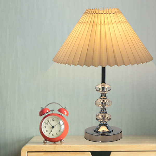 Pleated Solid Color Acrylic Table Lamp