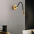 Hose Brass Reading Wall Lamp