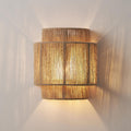 Rope Woven Curved Living Wall Lamp