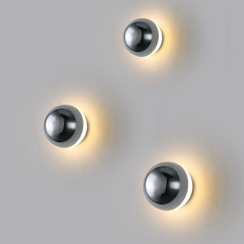 Meteorite Semicircle Metal Bedroom Wall Lamp