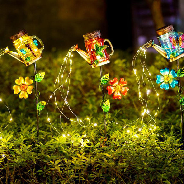 Decoration Wrought Iron Kettle Outdoor Light