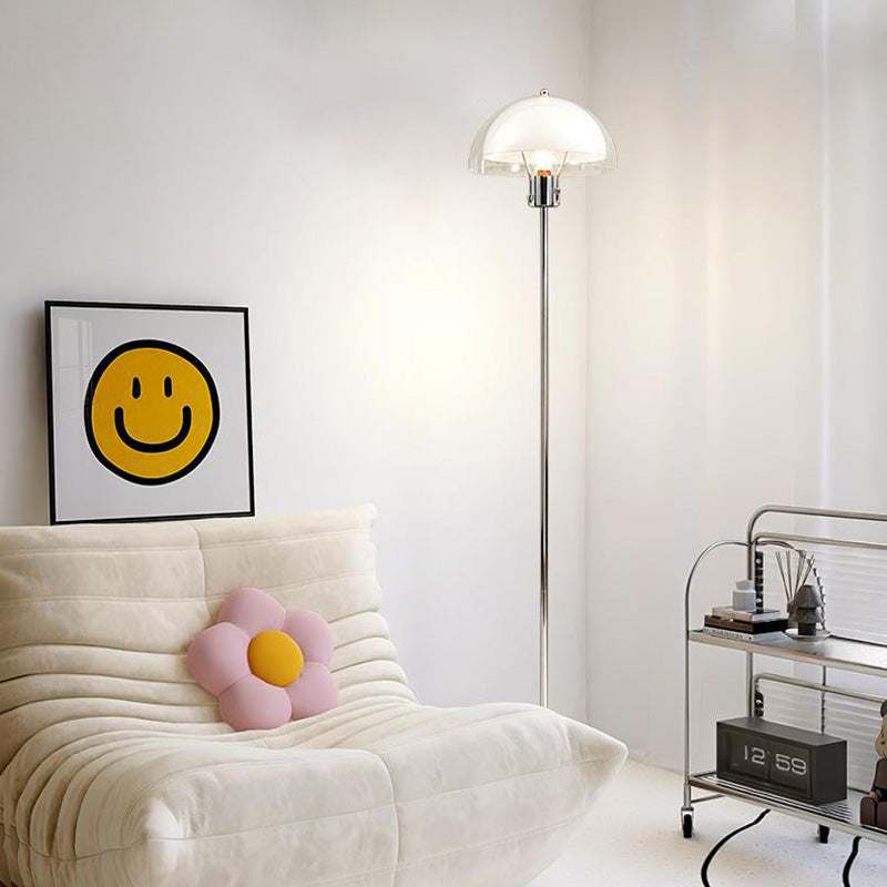 Half Round Long Acrylic Floor Lamp