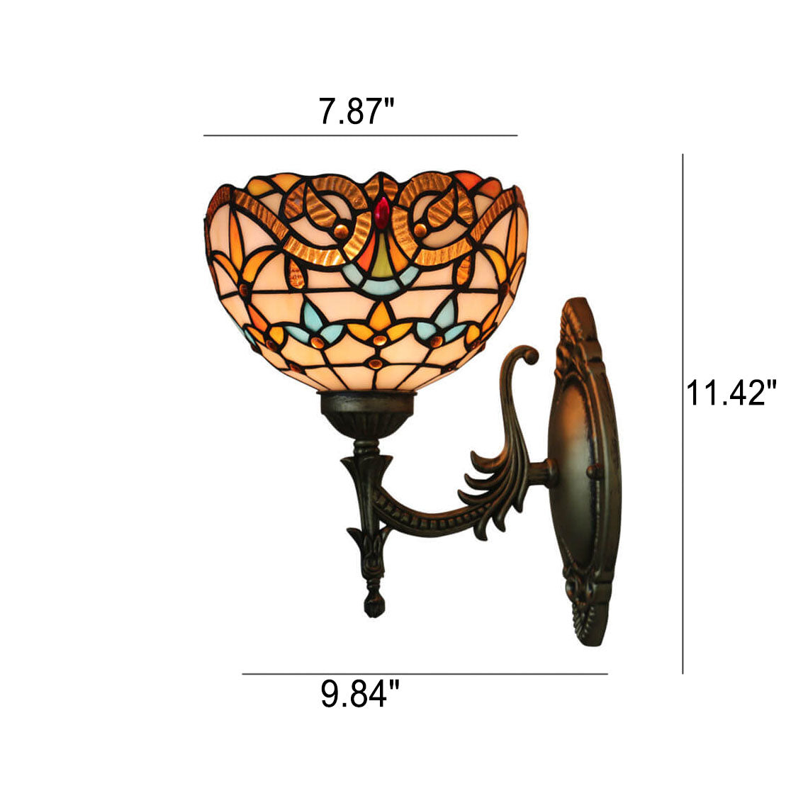 Flora Stained Glass Wall Lamp