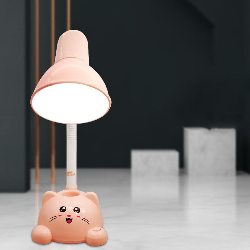 Cartoon Cat Student Eye Table Lamp