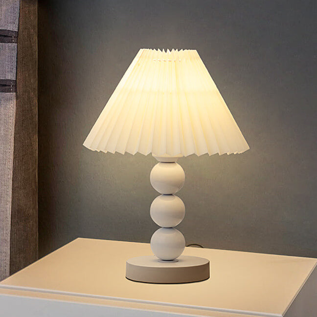 Cone Round Hardware Fabric Table Lamp