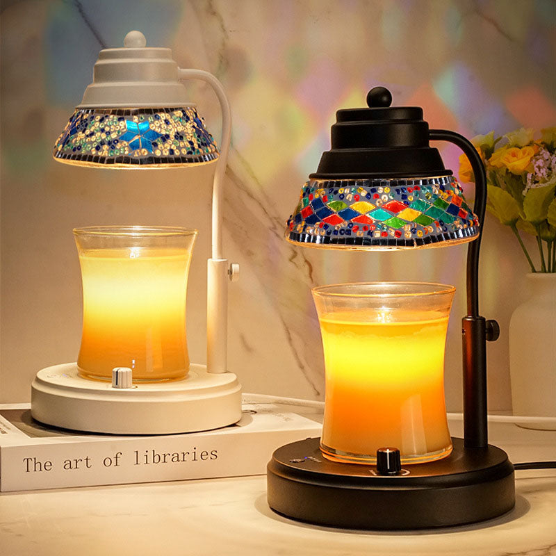 Disc Cylinder Iron Plastic Table Lamp