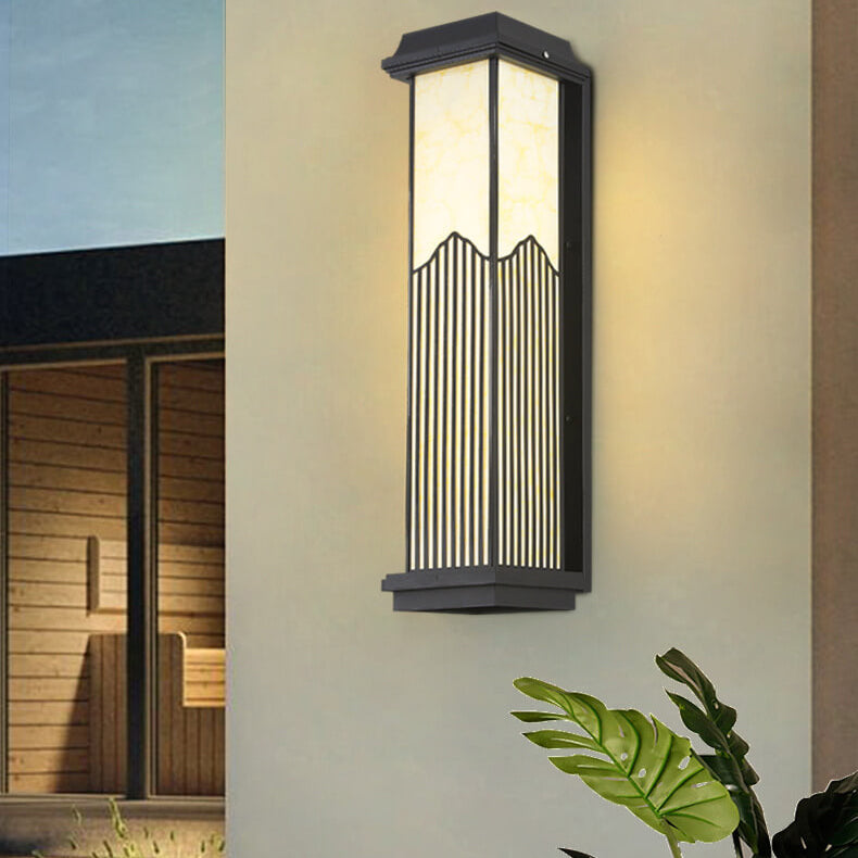 Aluminum Rectangular Column Outdoor Light