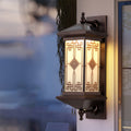 Aluminum Square Knot Pattern Outdoor Light