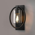 Iron Circle Ring Glass Wall Lamp