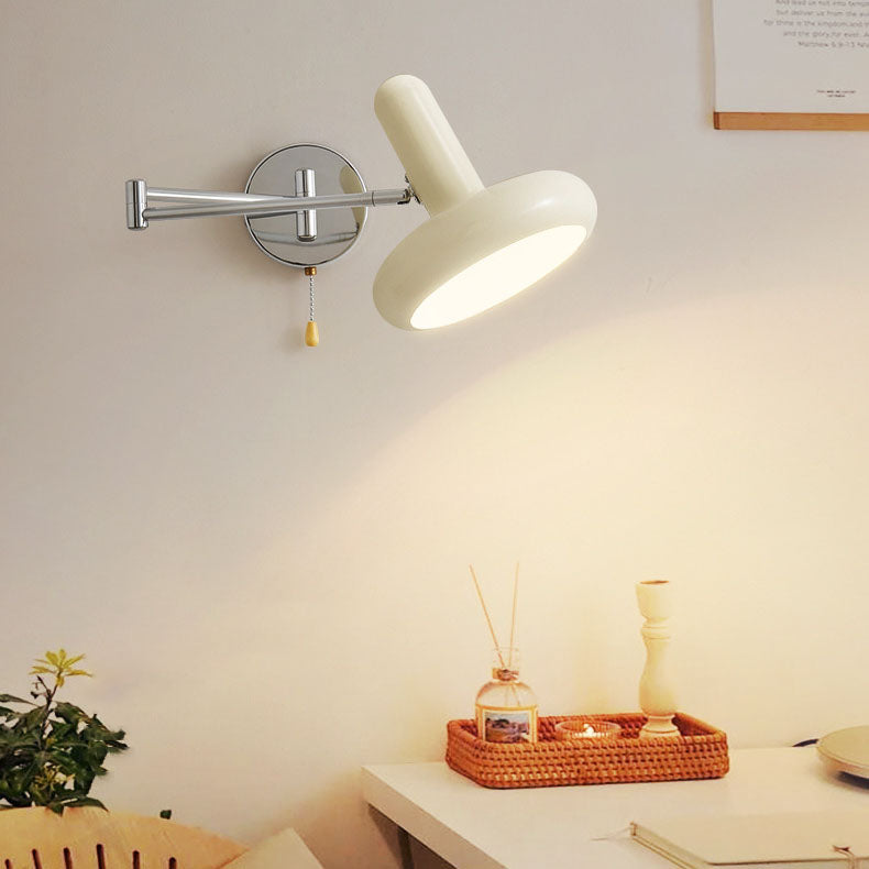 Wrought Iron Disc Living Wall Lamp