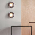 Round Hardware Glass Wall Lamp