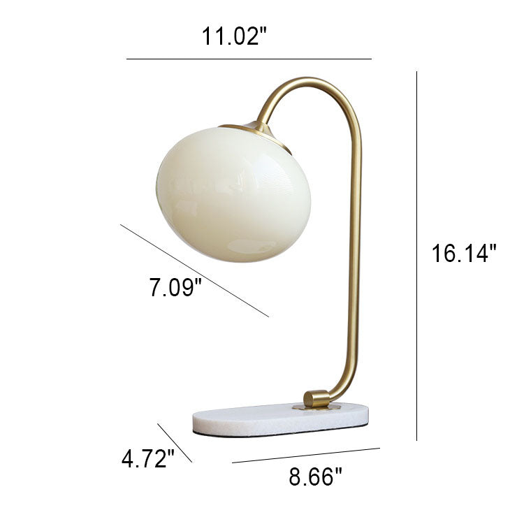 Classical Marble Iron Table Lamp