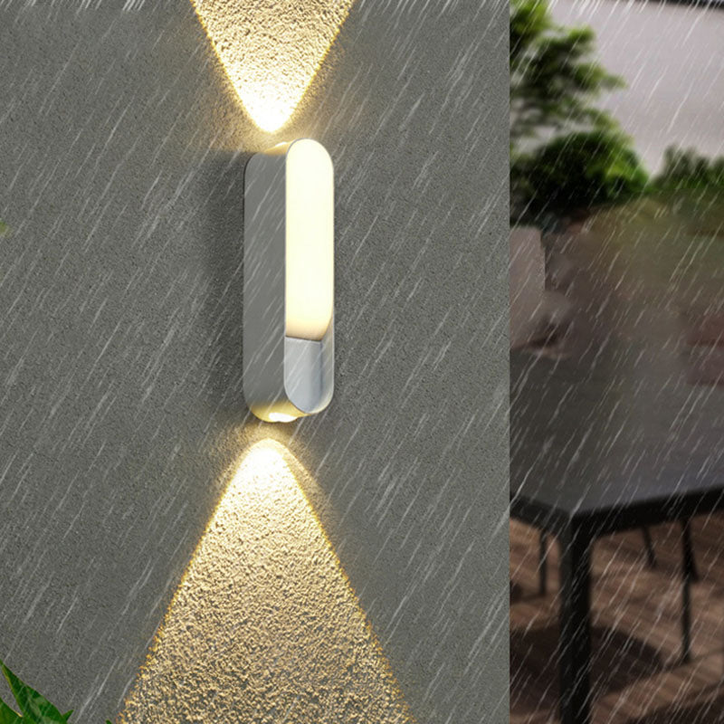 Oval Aluminum Acrylic Garden Outdoor Light