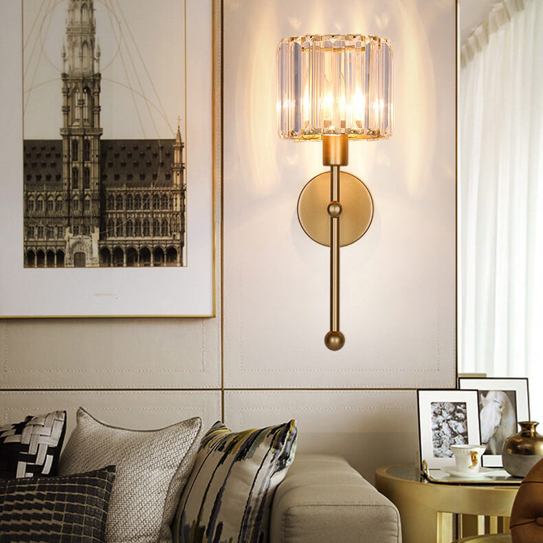 Crystal Long Arm Wall Lamp