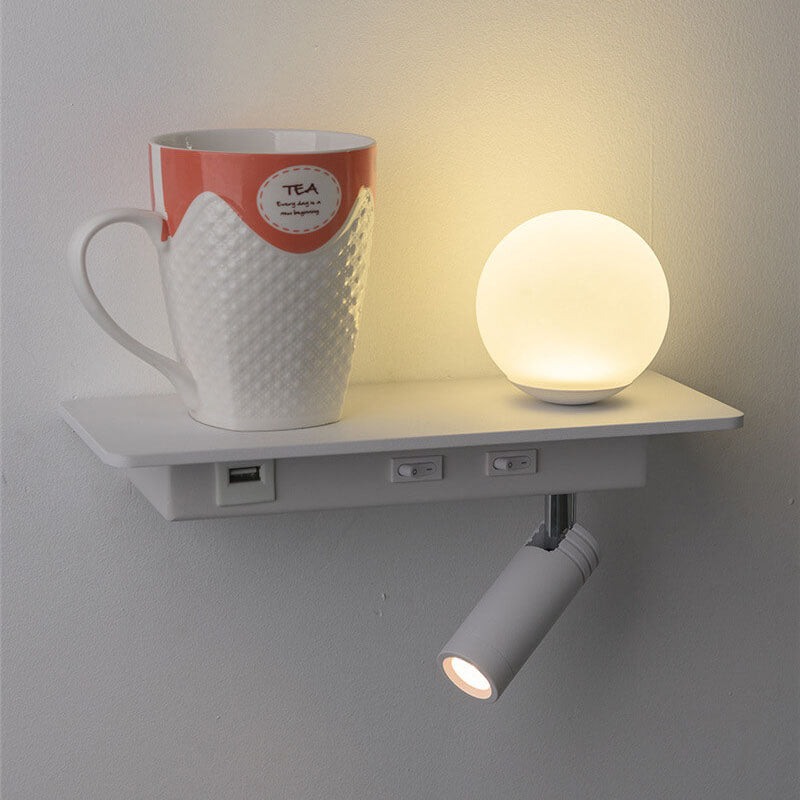 Black White Solid Color Wall Lamp
