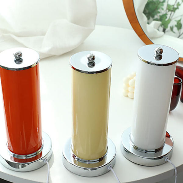 Glass Column Night Table Floor Lamp