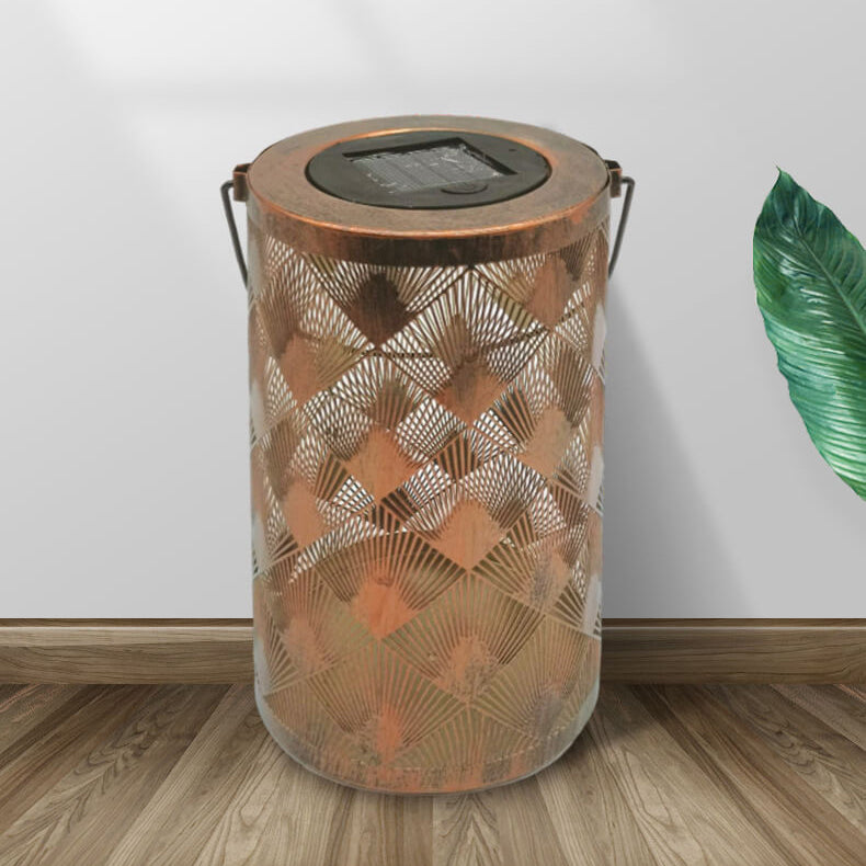 Solar Iron Cylinder Decorative Outdoor Light
