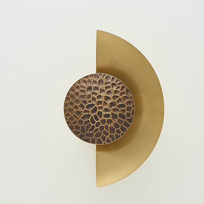 Half-Moon Round Iron Wall Lamp