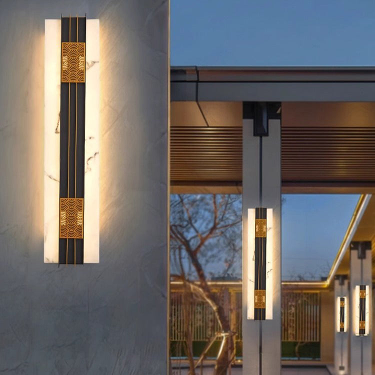 Rectangular Cloud Stainless Steel Outdoor Light