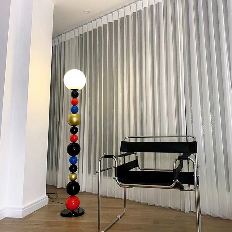 Multi Layered Orb Iron Floor Lamp