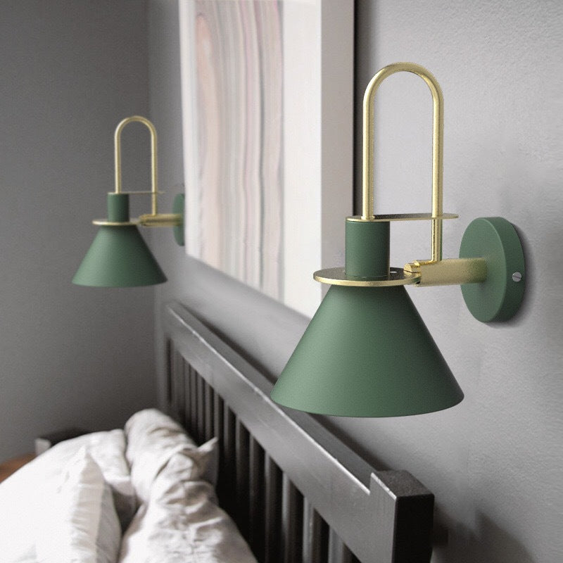 Macaron Horn Iron Hallway Wall Lamp