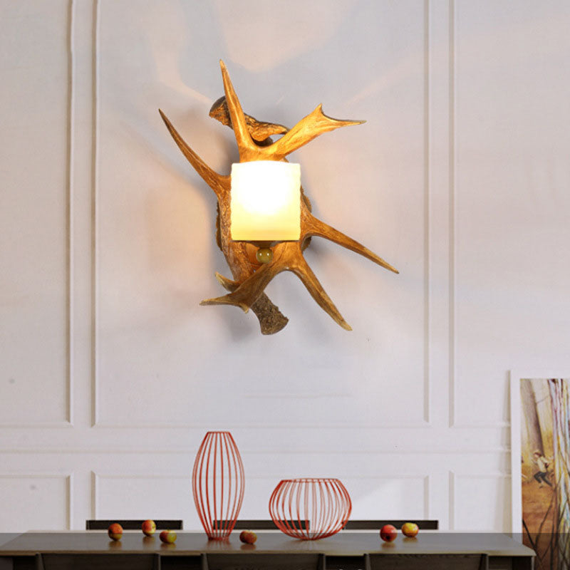 Antler Glass Wall Lamp