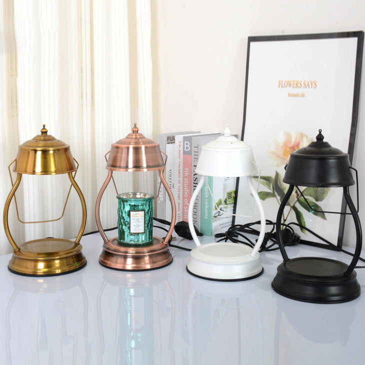 Electroplated Iron Round Frame Table Lamp
