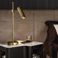 Gold Brass Finish Frame Table Lamp