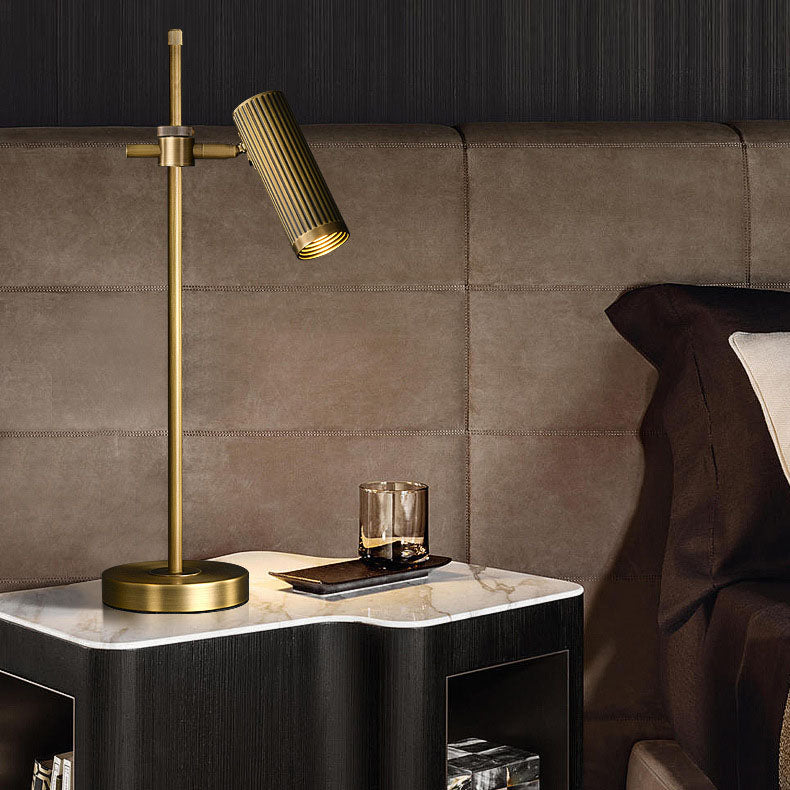 Gold Brass Finish Frame Table Lamp