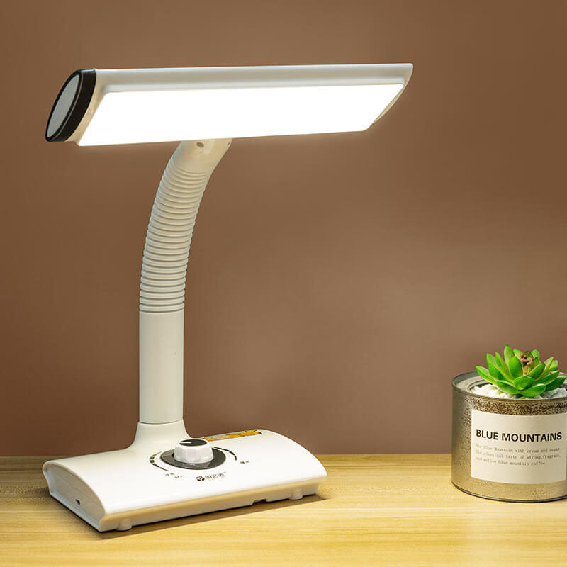 White Study Reading Rechargeable Table Lamp