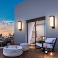 Rectangular Stainless Steel Acrylic Outdoor Light