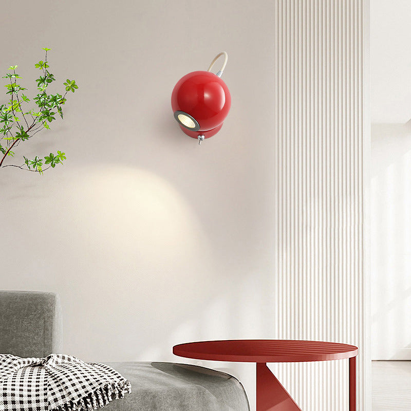 Sphere Cylinder Iron Bedroom Wall Lamp