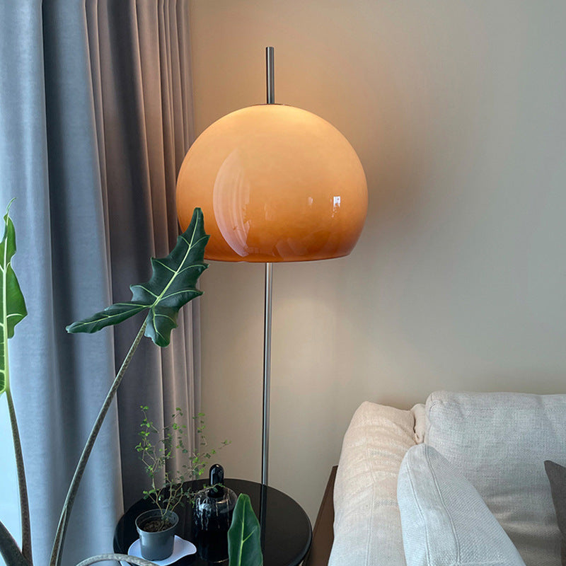Contemporary Retro Mushroom Hardware 2-Light Floor Lamp
