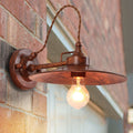 Metal Plate Bowl Patio Outdoor Light