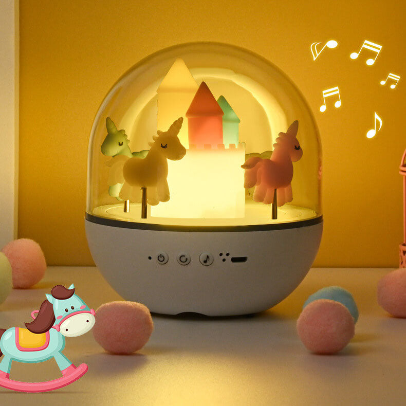 Carousel Octavo Bluetooth Kids Table Lamp