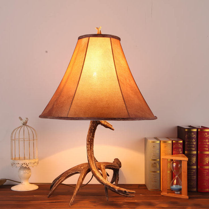 Antler Resin Faux Deer Table Lamp