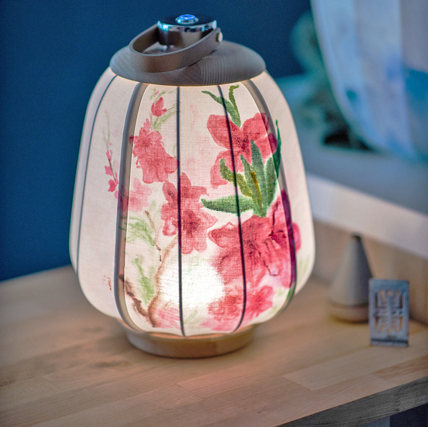 Leather Wood Stainless Steel Table Lamp