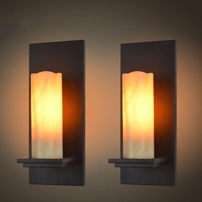 Iron Marble Wall Lamp