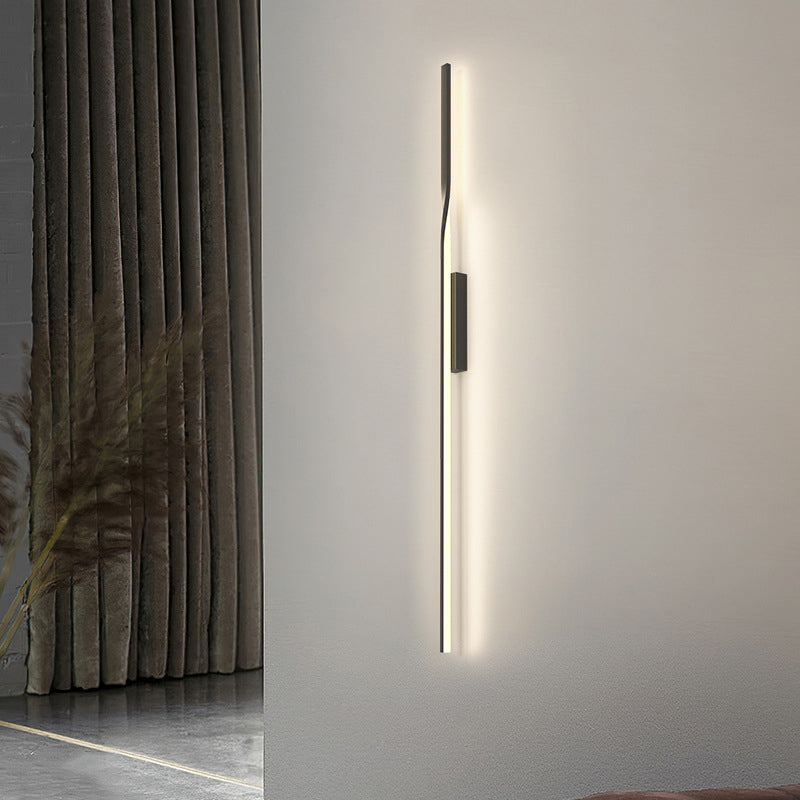 Aluminum Straight Line Silicone Wall Lamp