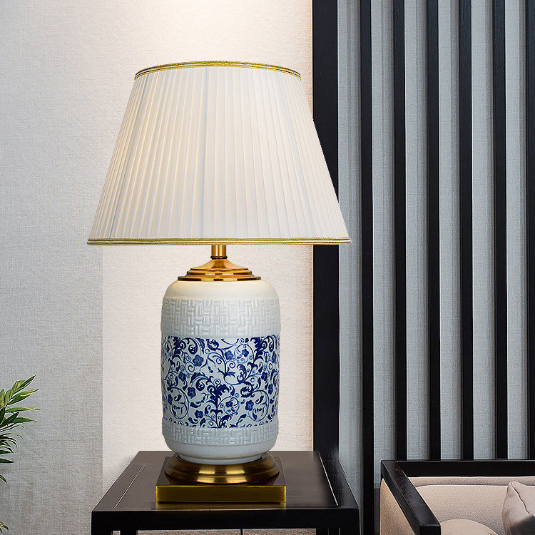 Cylinder Round Square Copper Table Lamp