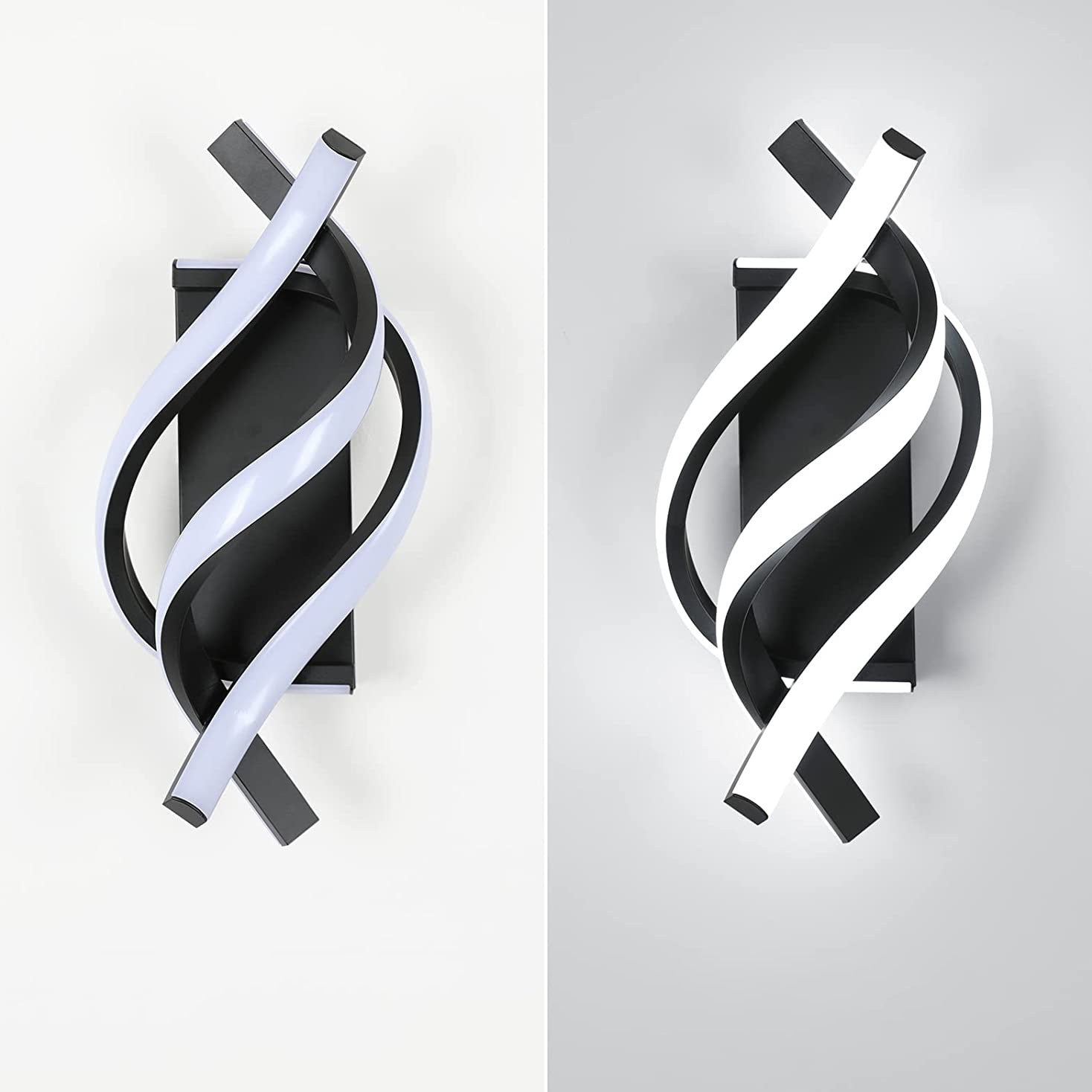 Spiral Line Aluminium Acrylic Wall Lamp