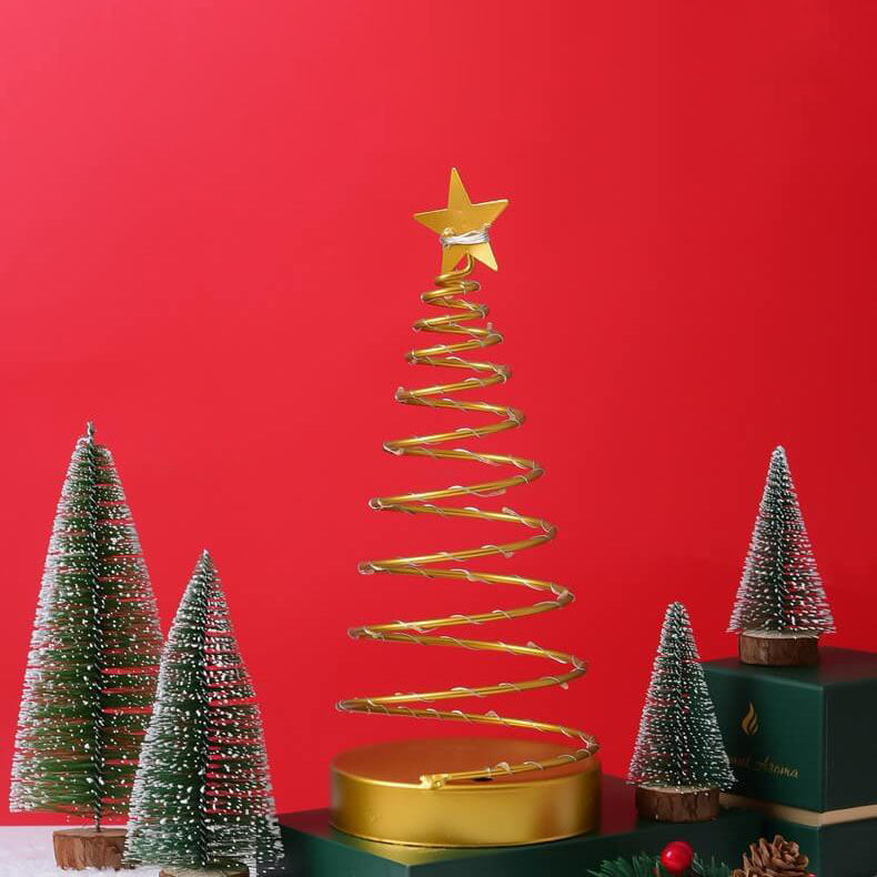 Spiral Star Christmas Decorative Table Lamp