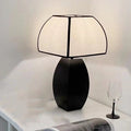 Quadrilateral Column Iron Fabric Table Lamp