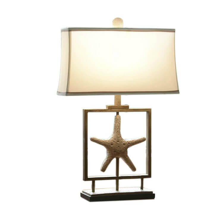 Fabric Marine Starfish Table Lamp