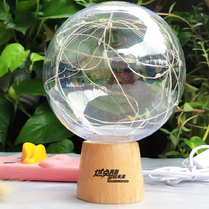 Plastic Lampshade Starry Night Table Lamp
