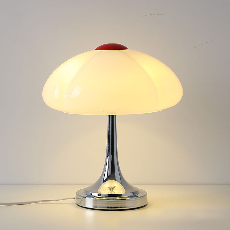 Mushroom Glass Iron Plating 4-Light Table Lamp