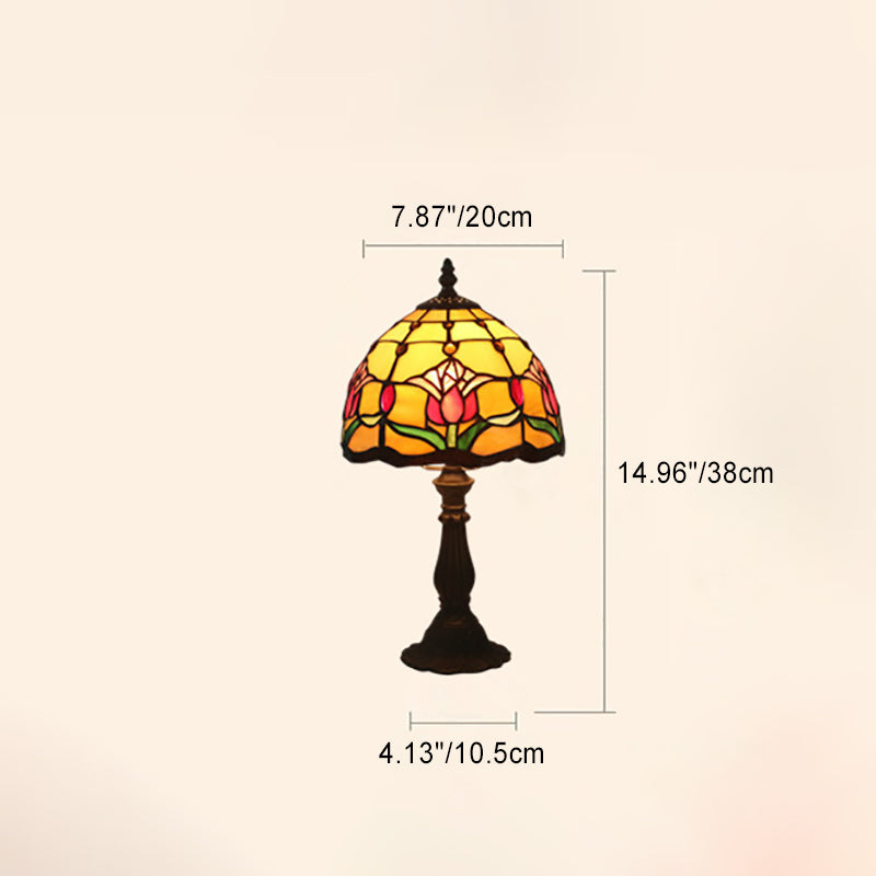 Zinc Alloy Glass Dome Table Lamp